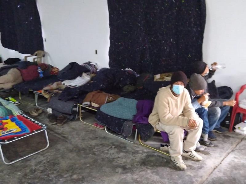 Sorprende a migrantes de honduras las temperaturas congelantes, desconocen suspensión de solicitudes de asilo