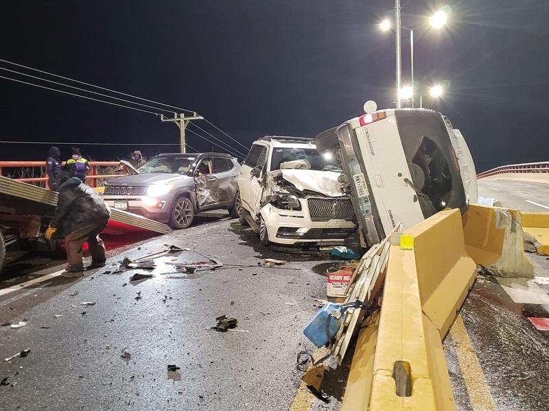 Se registra racha de accidentes viales en Piedras Negras, entre ellos una carambola entre 12 vehículos