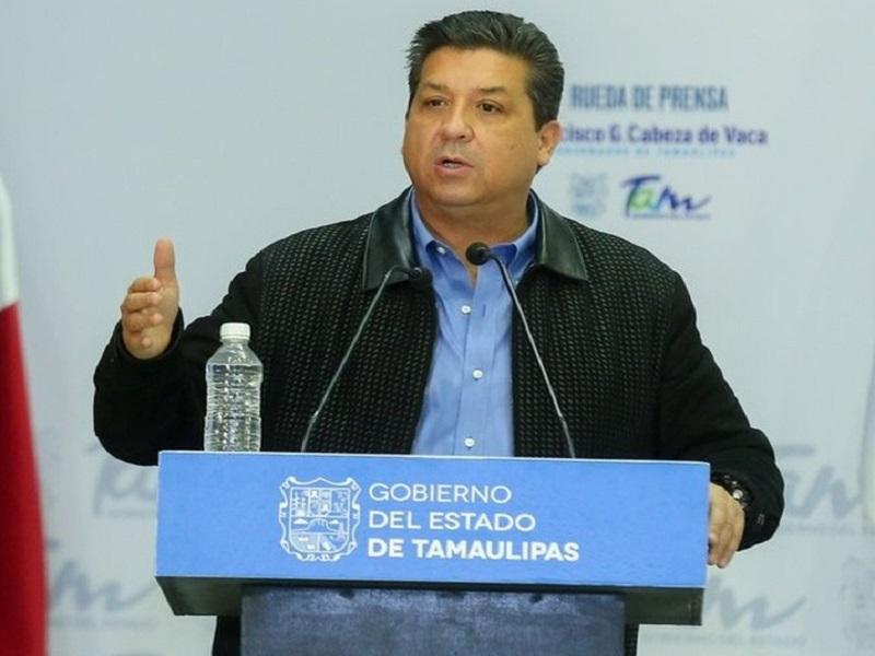 Pide FGR desafuero del gobernador de Tamaulipas, Francisco Cabeza de Vaca; Morena orquesta embestida política, acusa el mandatario