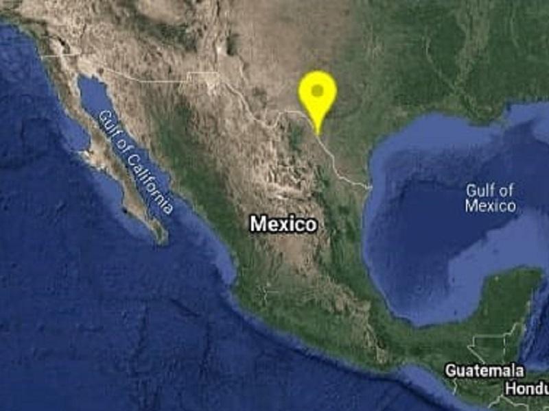 Se registr&oacute; sismo de 4.2 grados 15 kil&oacute;metros al sureste de Piedras Negras