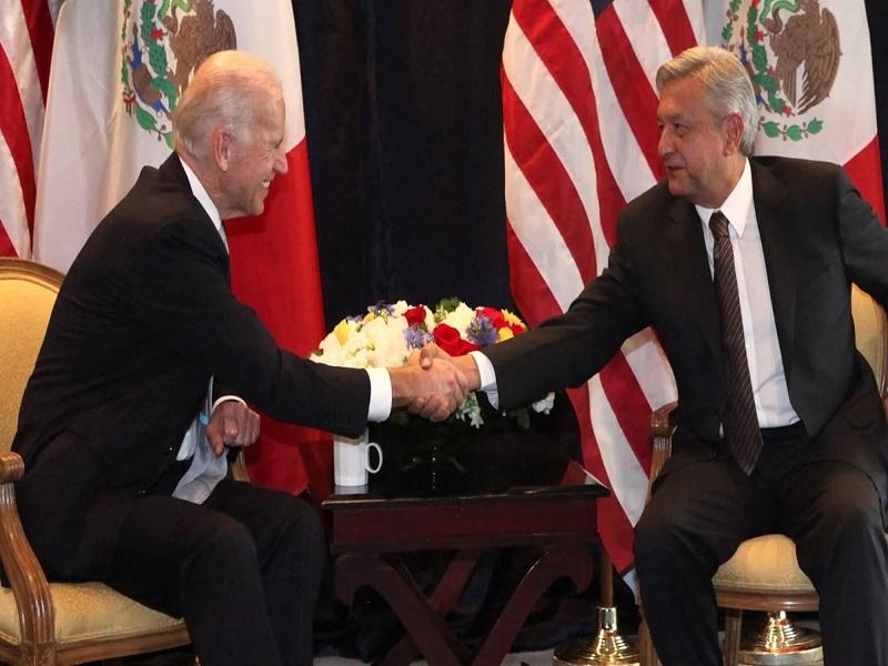 Hay voluntad de México y EU para tener una buena relación, dice AMLO en primera reunión con Biden