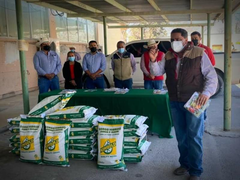 Benefician a 120 productores con semilla de sorgo en Morelos