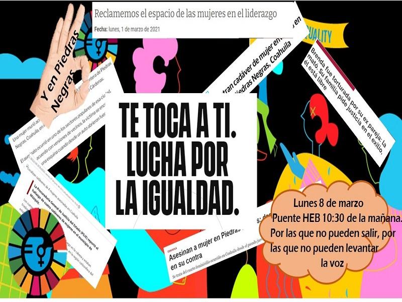 Este 8 de marzo recordar&aacute;n a las mujeres que han sido asesinadas en Piedras Negras