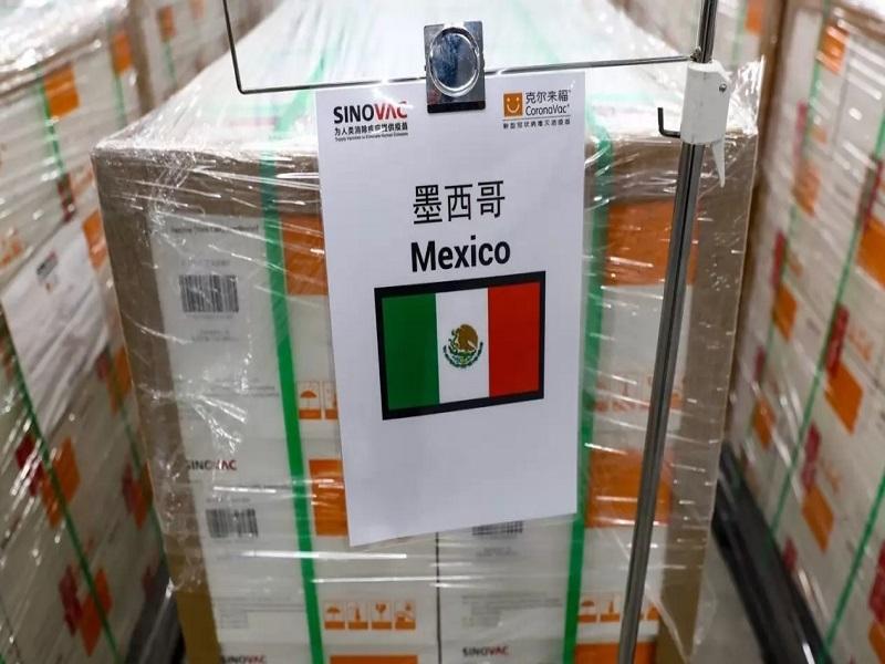 Llegan a M&eacute;xico 1 mill&oacute;n de dosis de la vacuna antiCovid de Sinovac