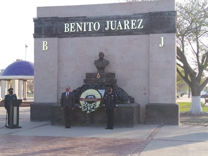 Alcalde CBG encabeza conmemoraci&oacute;n del 215 aniversario del Natalicio de Benito Ju&aacute;rez