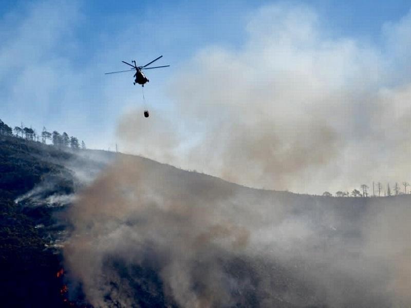 Primordial controlar el fuego en la sierra de Arteaga, dice gobernador