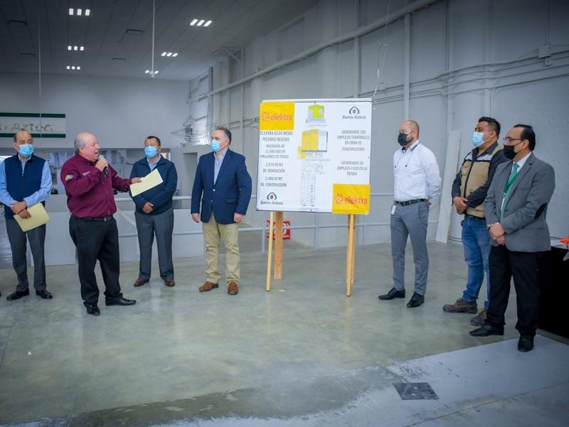 En Piedras Negras no paran inversiones en el sector comercio pese a la pandemia; Elektra remodela su tienda