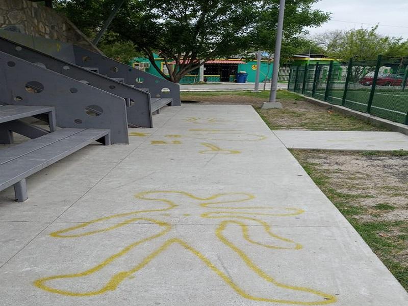Vandalizan plaza reci&eacute;n remodelada en Piedras Negras, las autoridades buscan a los responsables