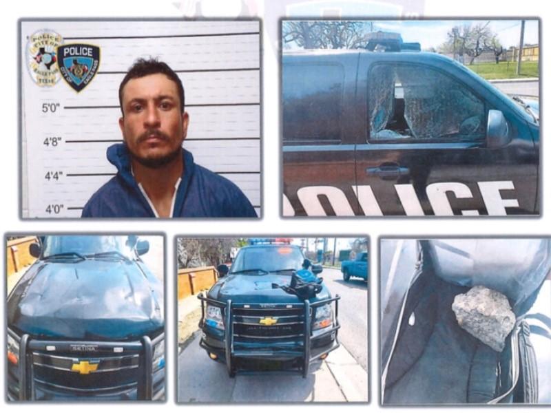 Detienen a sujeto que caus&oacute; da&ntilde;os en patrulla en Eagle Pass