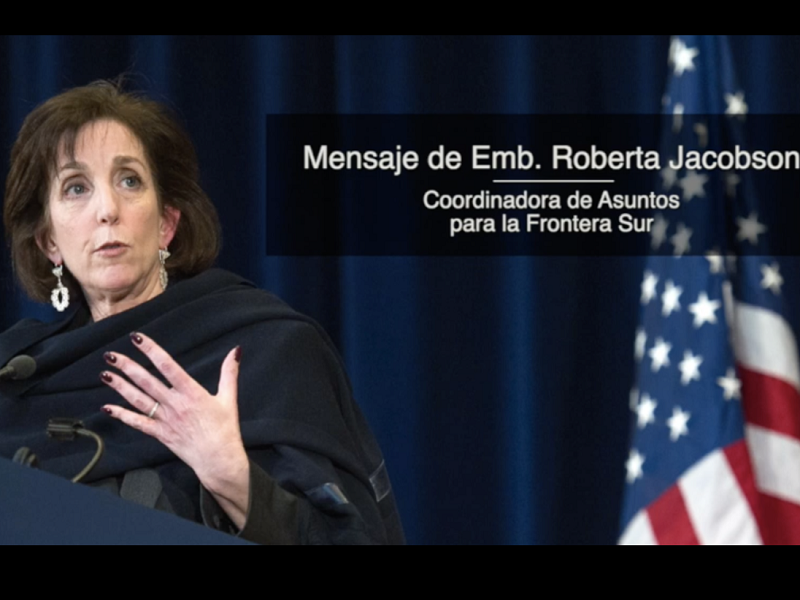 No vengan a la frontera, está cerrada, dice a migrantes la embajadora Roberta Jacobson (video)