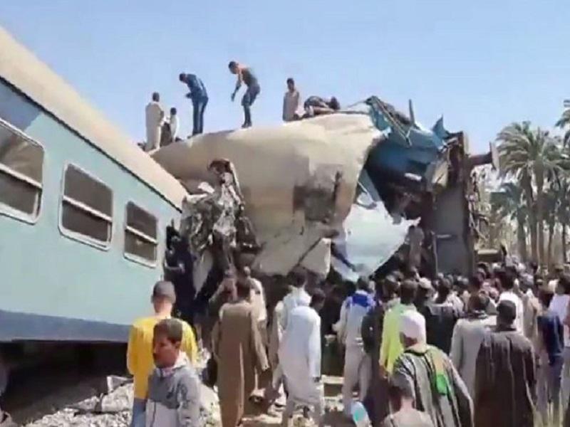 Choque de trenes en Egipto deja al menos 32 muertos y 66 heridos