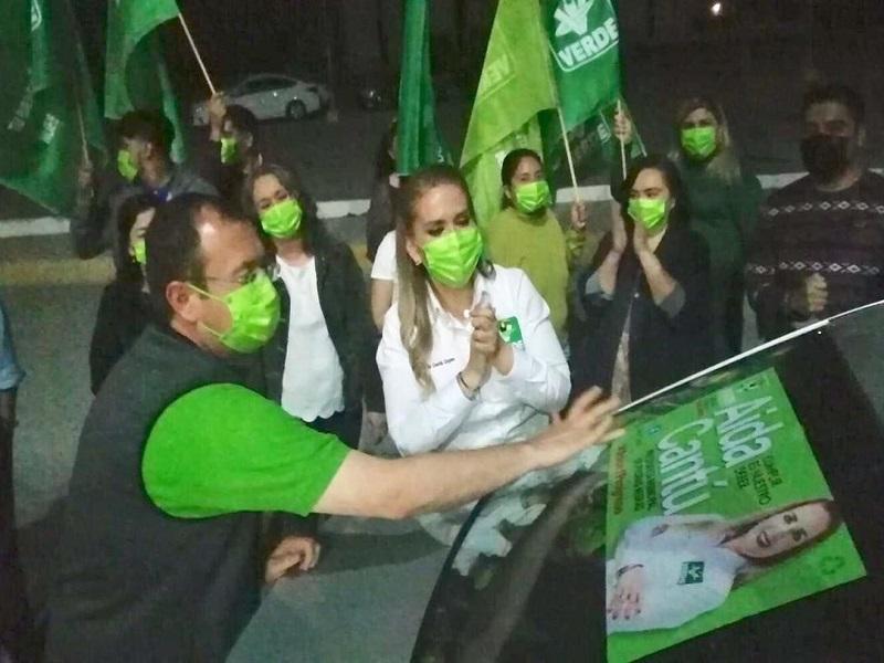 Quiero un Piedras Negras seguro, dijo Aida Cant&uacute;, candidata del Partido Verde