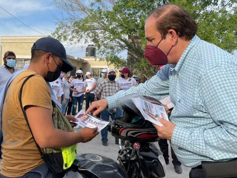 Atraer m&aacute;s fuentes de trabajo con mejores sueldos y no descuidar la seguridad, compromete el candidato Claudio Bres