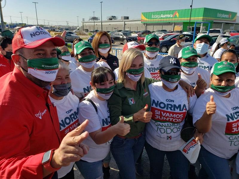 Norma Trevi&ntilde;o, con mayor fuerza y confianza de obtener la alcald&iacute;a de Piedras Negras