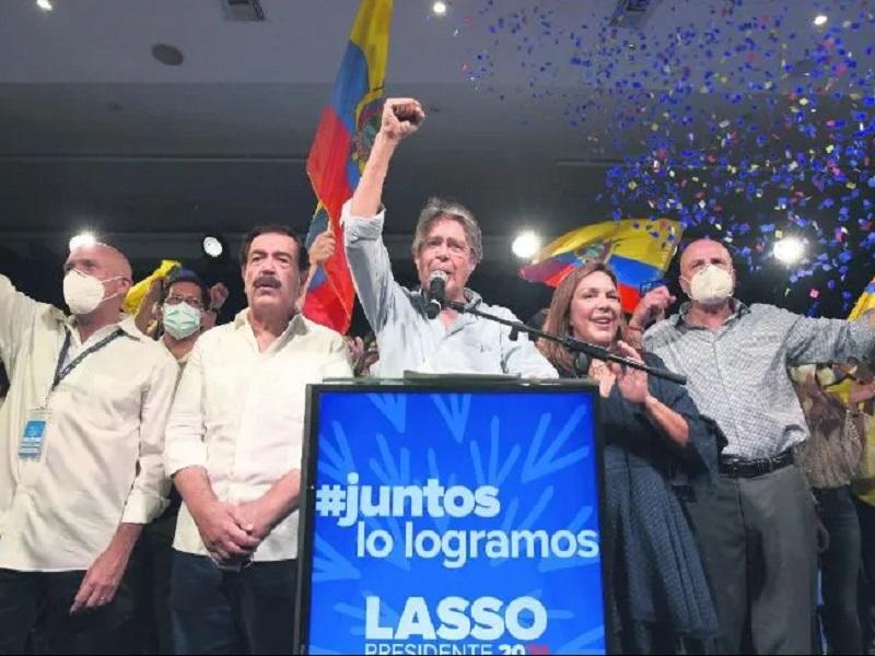 Guillermo Lasso gana la presidencia de Ecuador 