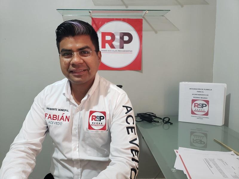 Audiencias ciudadanas todos los viernes, promete Fabi&aacute;n Acevedo de RSP