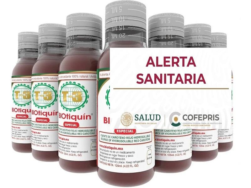 Alerta Cofepris por uso de Biotiqu&iacute;n para casos de COVID-19, no tiene registro y se promociona falsamente (video)