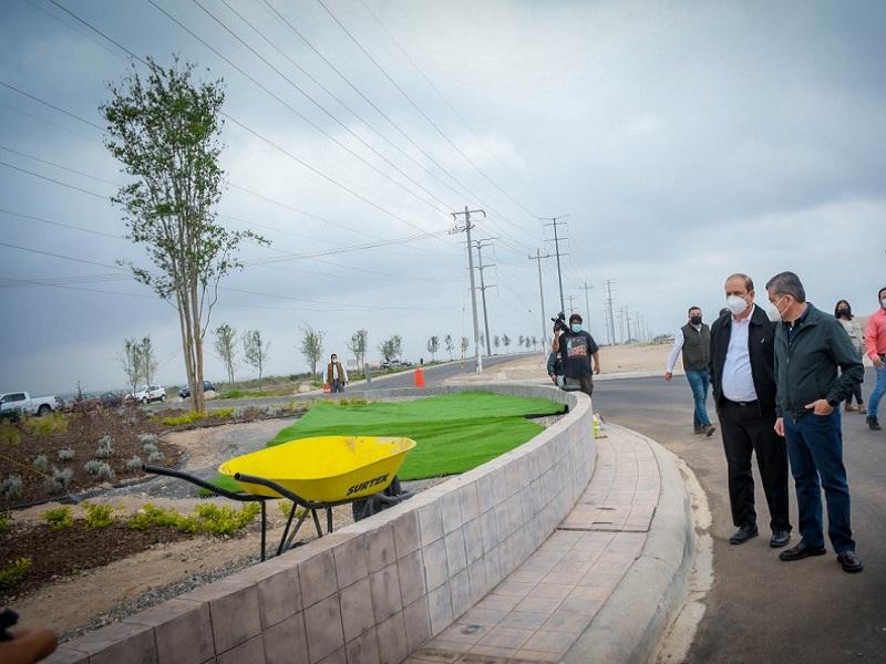 Supervisan MARS y CBG vialidades ampliadas a 4 carriles y terminaci&oacute;n de puentes sobre el arroyo El Soldado (video)