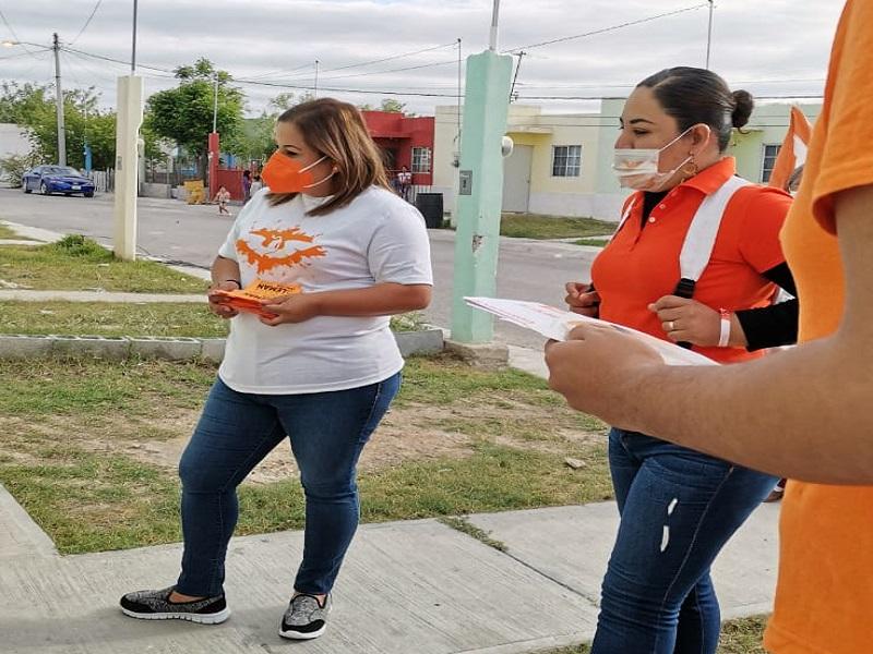 Contin&uacute;a recorriendo todos los municipios de su distrito 1 la candidata de Movimiento Ciudadano a la diputaci&oacute;n federal 