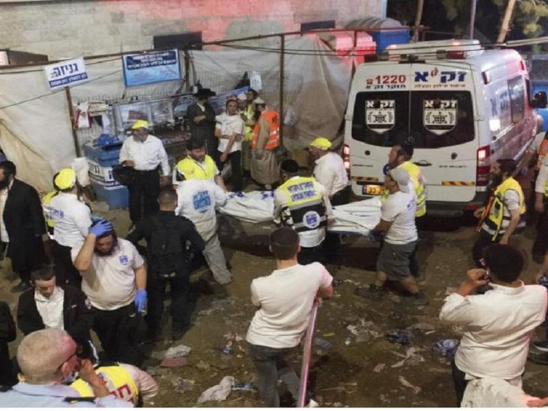 Reportan autoridades al menos 40 muertos tras estampida en evento en Israel