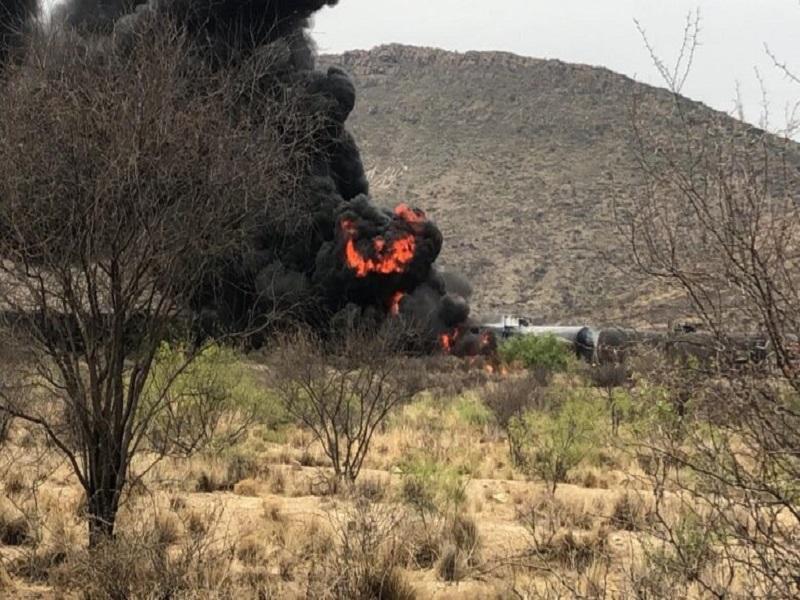 Explota furgón de tren en Saltillo, no se reportan heridos
