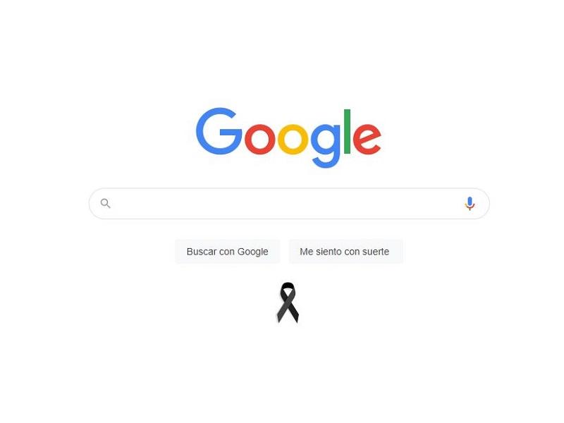 Google M&eacute;xico coloca cinta negra como luto: nuestros corazones est&aacute;n con CDMX