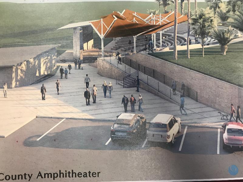 Presentan diseño final del anfiteatro que se construirá en el parque del lago del Condado de Maverick (video)