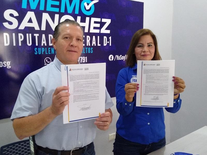 Firman Pacto por la Infancia Memo S&aacute;nchez y Mayt&eacute; Hern&aacute;ndez, candidatos del PAN a diputado federal y a la alcald&iacute;a de Piedras Negras 