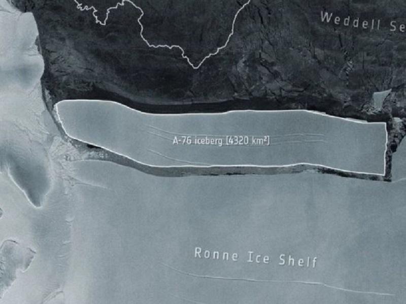 Se desprende el iceberg m&aacute;s grande del mundo, mide 4 mil 320 kil&oacute;metros cuadrados