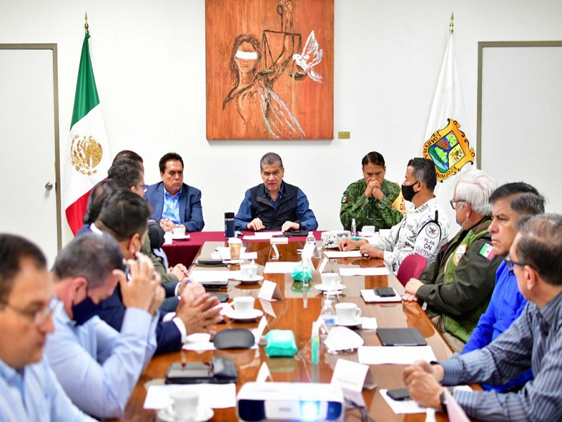 Preside MARS mesa de seguridad para coordinar protocolos del proceso electoral en Coahuila