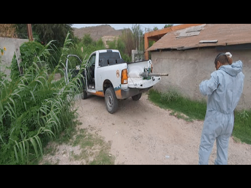Fumigan en colonias El Eden, Haciendas, Malvinas, 24 de Agosto y Presidentes