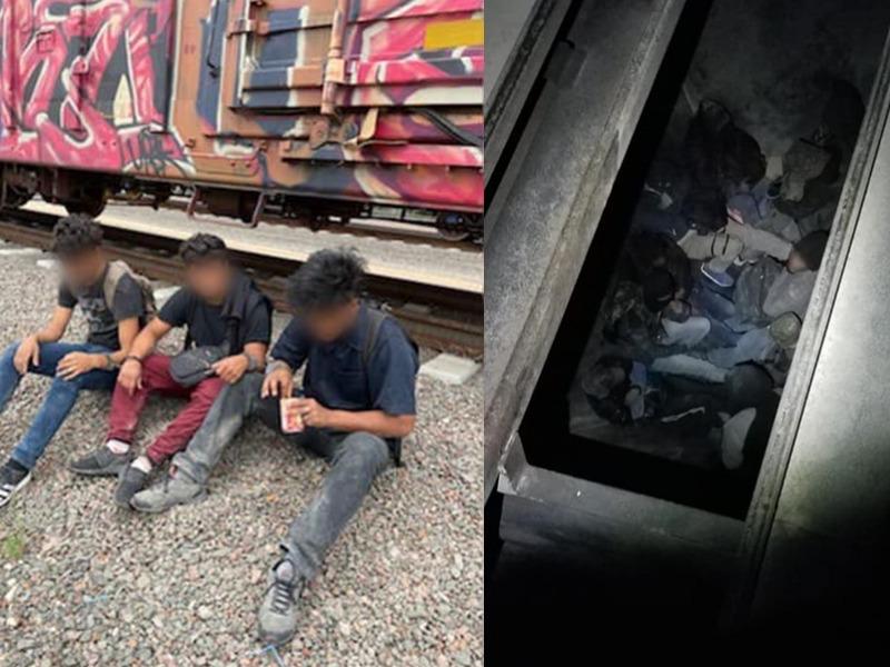 Rescataron a 3 indocumentados atrapados dentro de un vagón de ferrocarril al norte de Eagle Pass