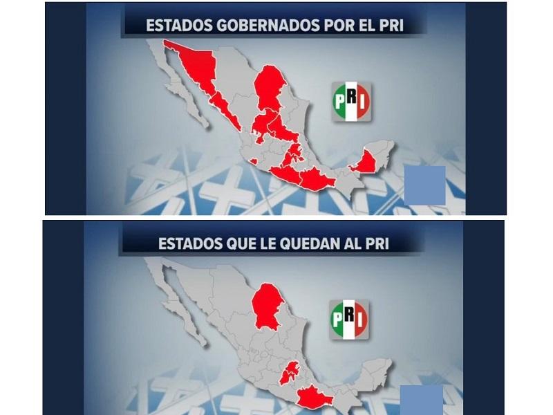 PRI pierde 8 estados que gobierna actualmente y ya piden la cabeza de su dirigente nacional
