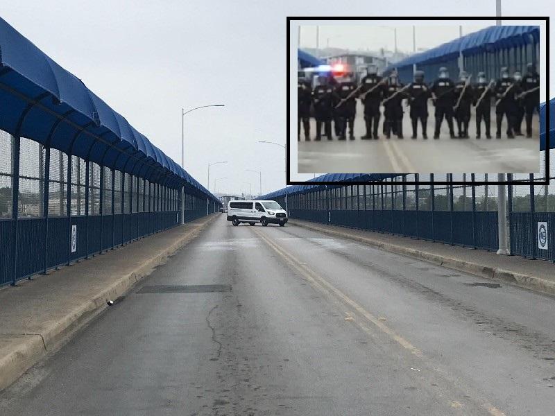 Se realiz&oacute; simulacro de agentes de Aduana en el Puente Uno para reaccionar en emergencias