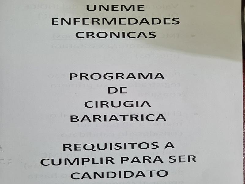 Tiene Uneme de Cr&oacute;nicas 4 pacientes preparados para cirug&iacute;a bari&aacute;trica, esperan cita (VIDEO)