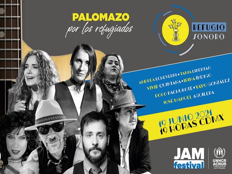 Realizar&aacute; ACNUR concierto virtual Palomazo por los Refugiados, ser&aacute; el s&aacute;bado