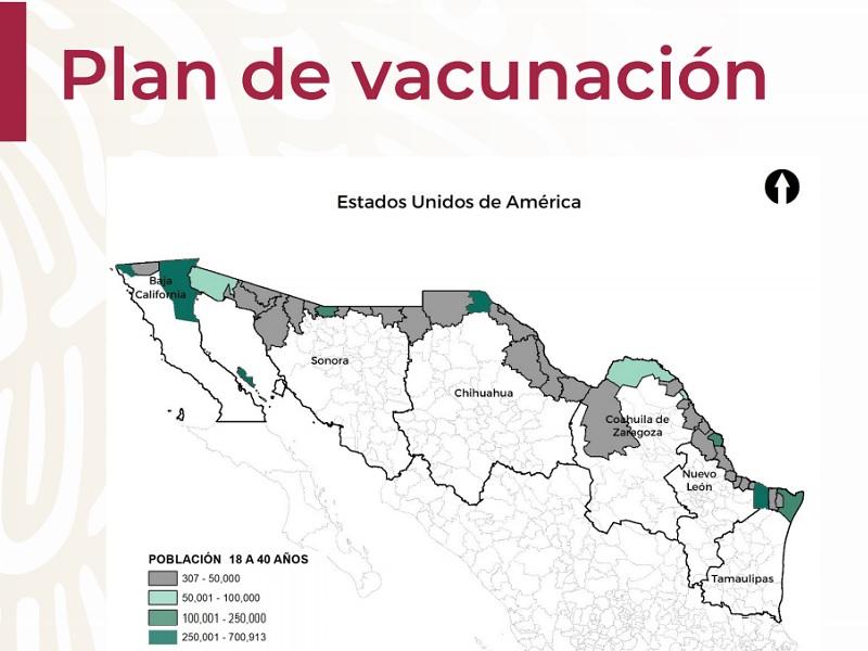 Aplicarán vacuna anti-Covid en adultos de 18 a 39 años en 7 municipios fronterizos de Coahuila