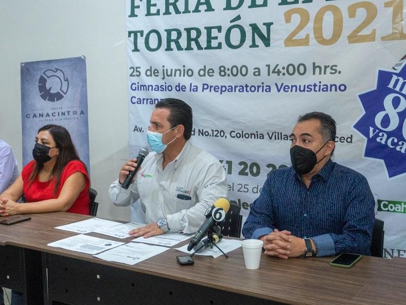 Secretaría del Trabajo de Coahuila ofertará 800 vacantes a laguneros en feria del empleo
