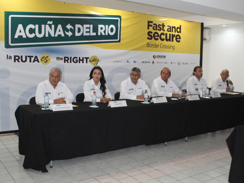 Presentan la campaña La Ruta Es para promover el cruce internacional Acuña-Del Río