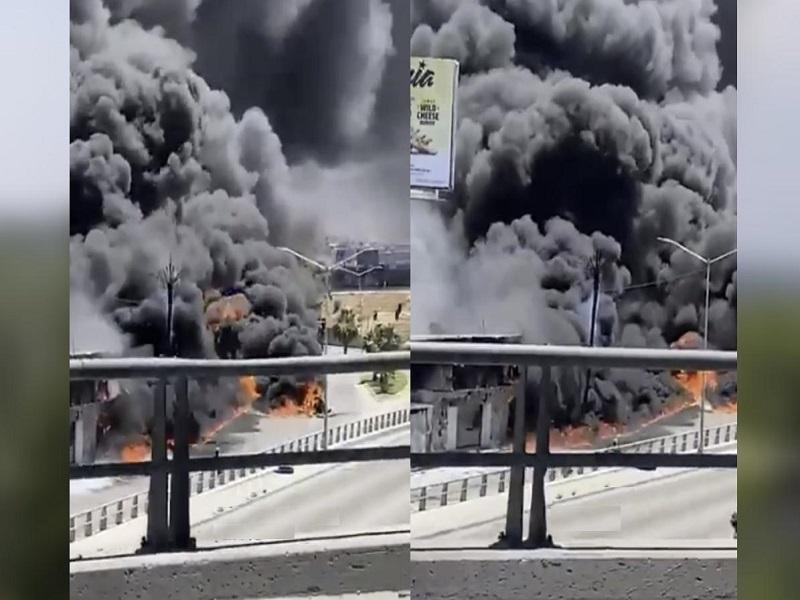 Explota pipa con combustible en Tijuana, hay daños en negocios y vehículos (video)