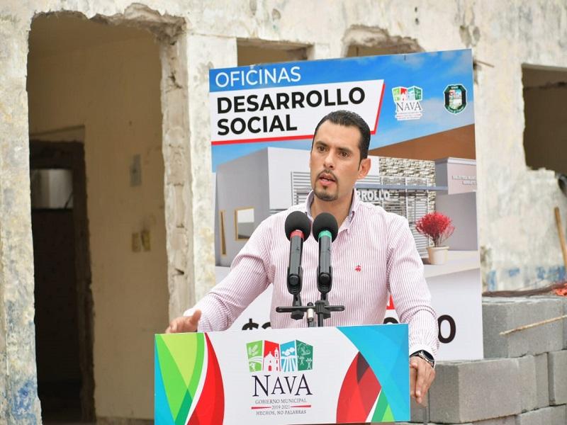 En marcha rehabilitaci&oacute;n de nuevas oficinas de Desarrollo Social y Oficial&iacute;a Mayor en Nava
