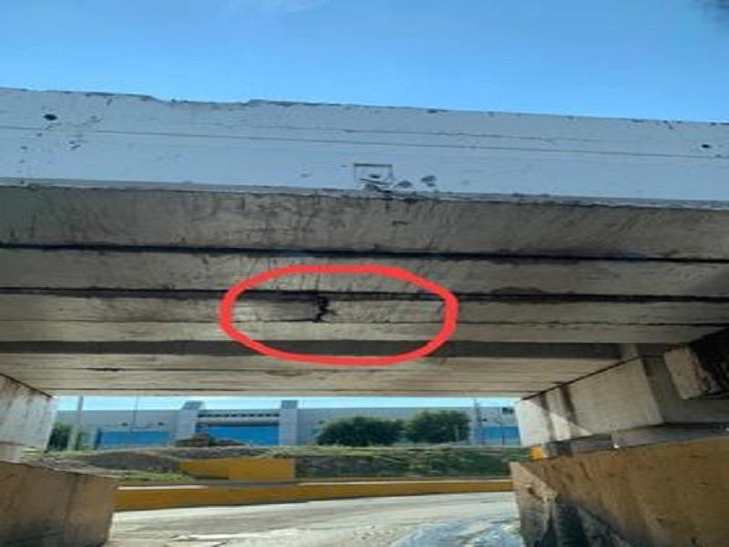Detectan falla en trabe de puente del ferrocarril en cruce de El Apenitas, Ferromex afirma que no hay riesgo 
