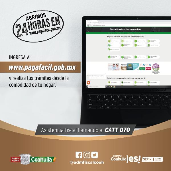 Invitan a agilizar tr&aacute;mites en Pagaf&aacute;cil y ahorrar tiempo