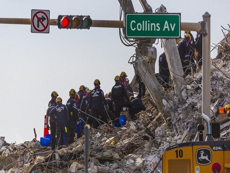 Hallan restos de otras 10 personas en ruinas de edificio colapsado en Florida