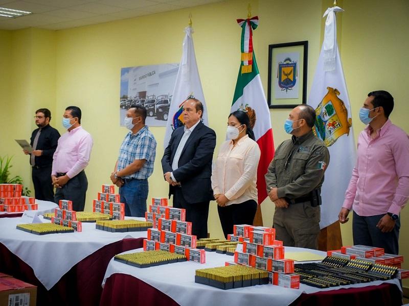 Piedras Negras recibe de SEDENA y el estado material de guerra que compr&oacute; con inversi&oacute;n de 283 mil pesos