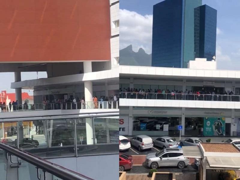 Largas filas para tramitar pasaporte en oficina de la SRE en Monterrey (video)