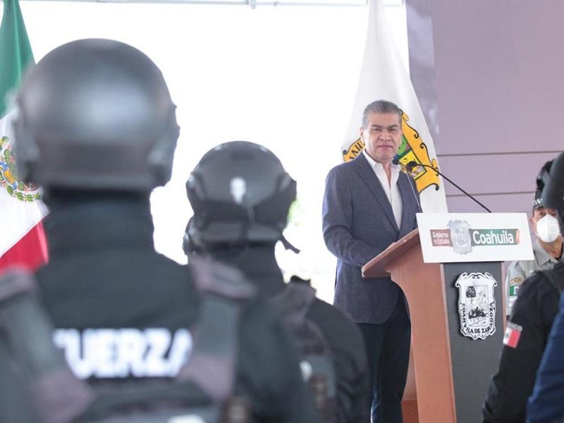 Entrega MARS 10 MDP en armas y equipo t&aacute;ctico a las fuerzas de seguridad