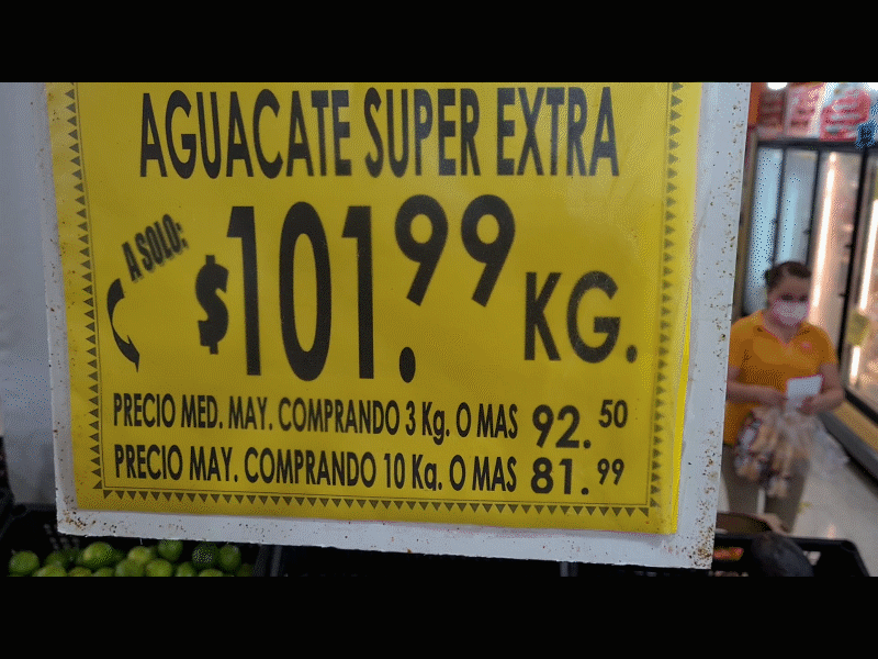 M&aacute;s de 100 pesos cuesta el kilo de aguacate