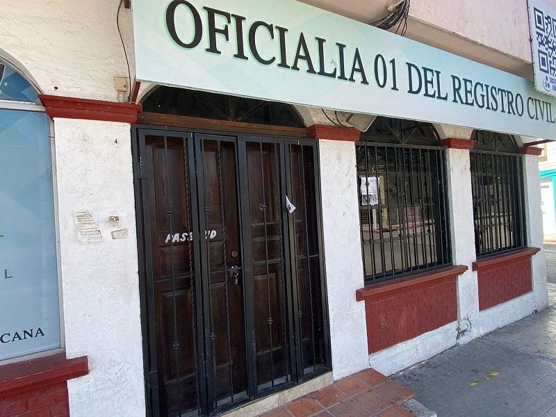 Seguir&aacute; cerrada una semana m&aacute;s la Oficial&iacute;a Primera del Registro Civil en Piedras Negras