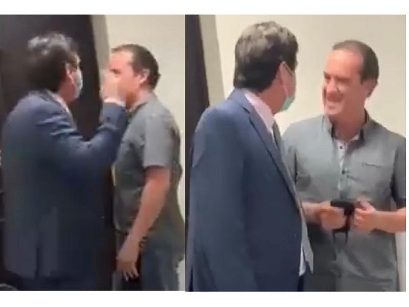 Se dan agarrón en el Congreso, reclama diputado panista Rodolfo Walls al tesorero por retener recursos (video)